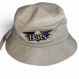 NWT Louisville Bats Bucket Hat Sample 2005 Caps Direct MiLB Y2K Vintage Khaki